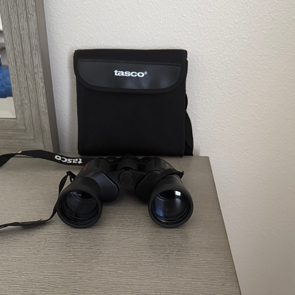 Black Binoculars with Case